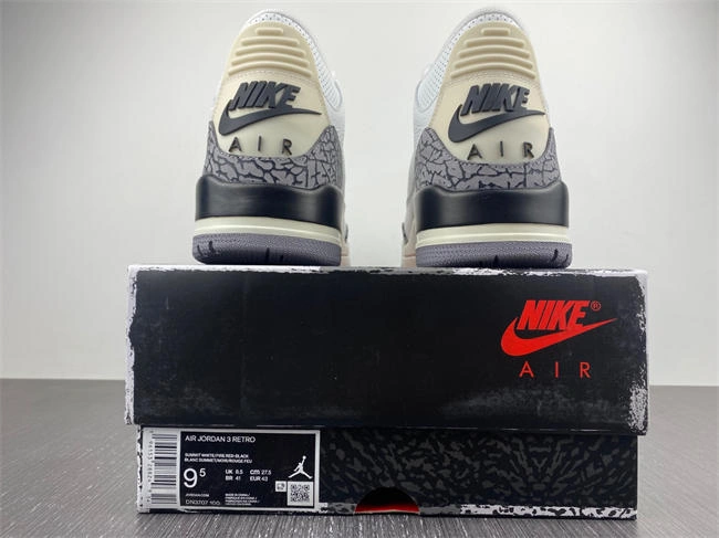 Cozy Air Jordan 3 White Cement Reimagined Shoes 2023  DN3707- 3798