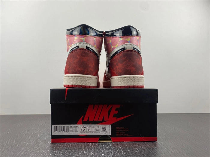 Bright Jordan 1 Retro High OG Spider-Man Across the Spider-Verse DV1748- 3593