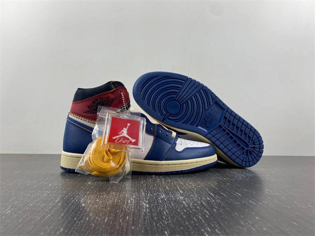 Original Jordan 1 Retro High Union Los Angeles Storm Blue BV1300- 3585