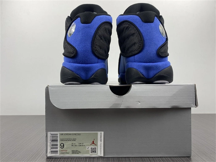 Jordan 13 Retro Black Hyper Royal 414571- QuickDry 4175