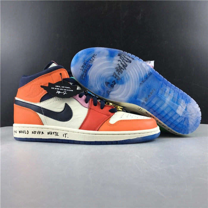 Elegant Jordan1 Mid SE Fearless Melody Ehsani CQ7629- 3762