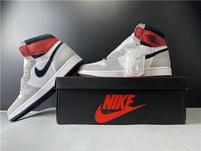 Jordan1 Retro Light Smoke Grey 555088- Fashionable 3738