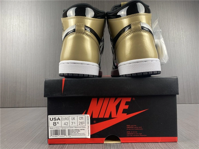 Jordan1 Retro NRG Patent Gold Toe 861428- Practical 3779