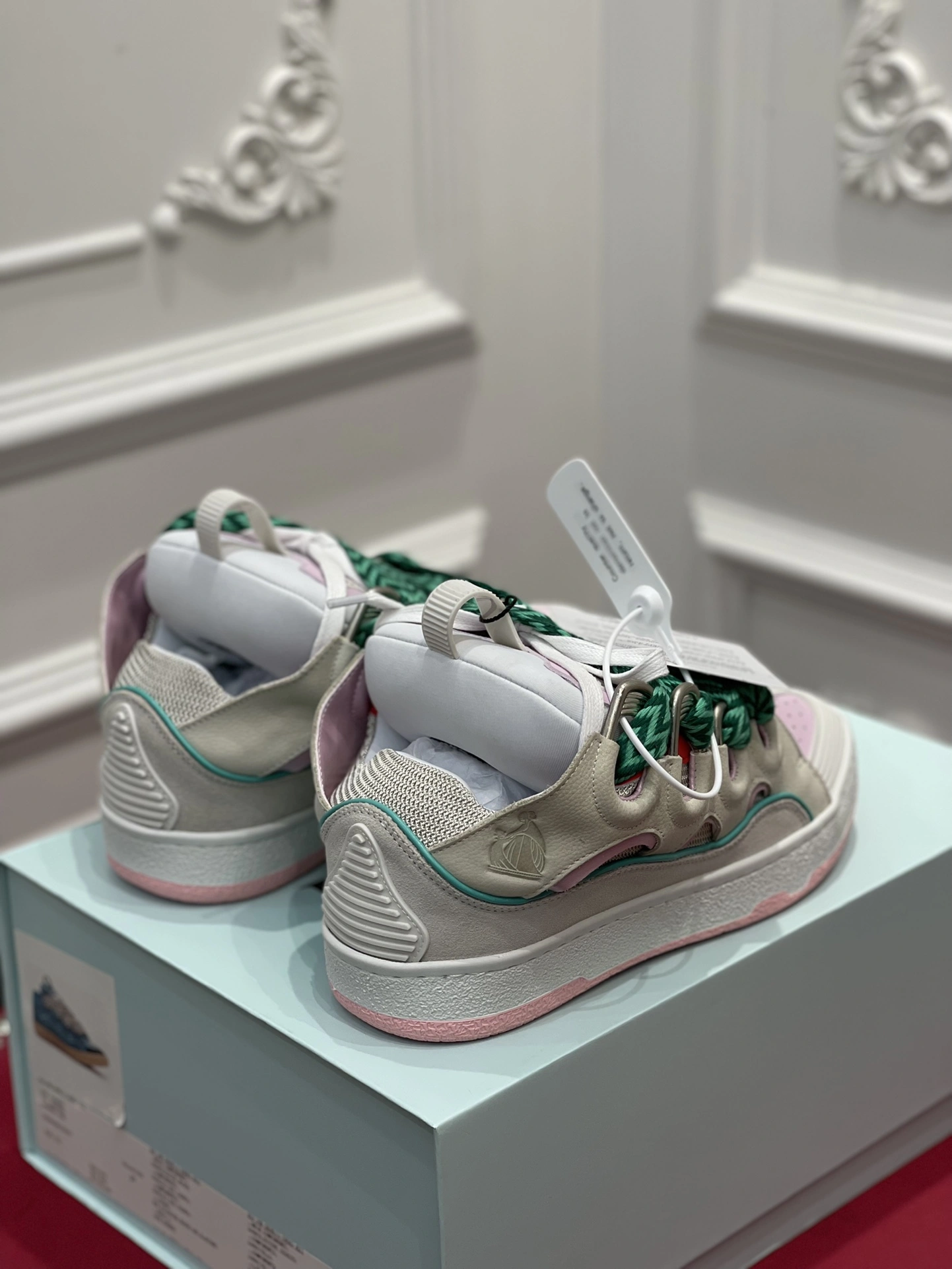 Lanvon Curb SneakerBeige Pink FM-SKRK11-DALL-P Practical 843
