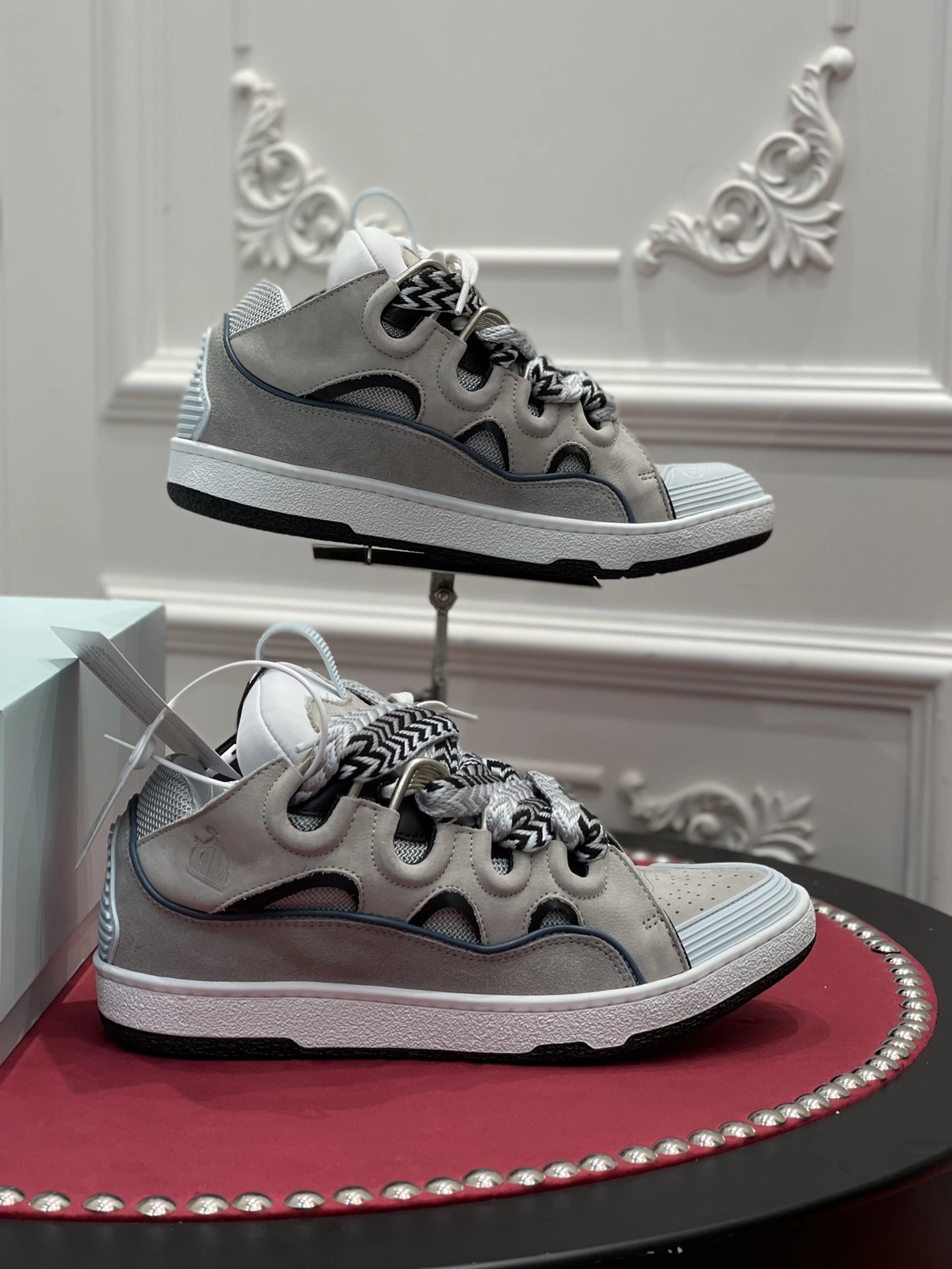 Lightweight Lanvon Leather CurbGrey Light Blue FM-SKRK11-DWSL-P 833