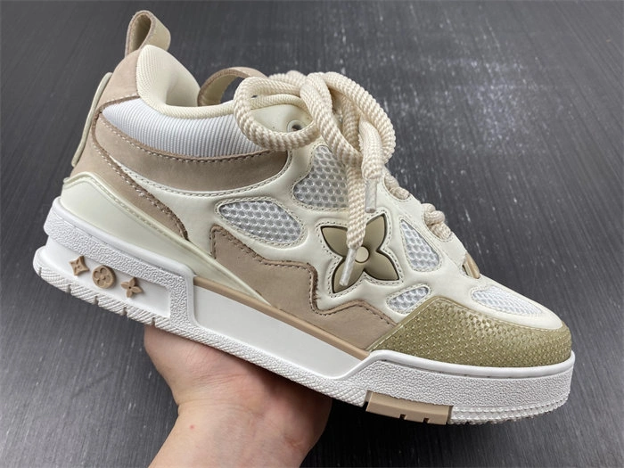 Flexible Luis Vitton LV Skate Sneaker Beige White 1AARQH 1708