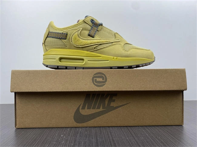 Nike Air Max 1 Travis Scott Cactus Jack Saturn Gold Soft 5199