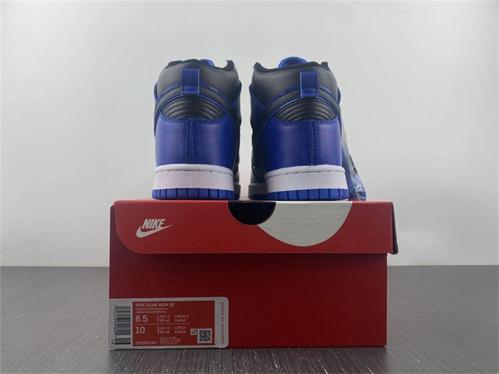 Lightweight Nike Dunk High SE Camo Black Royal DD3359- 4783