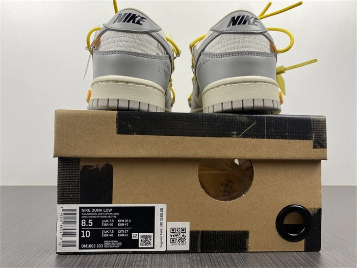 Nike Dunk Low Off-White Lot 29 DM1602- Colorful 5070
