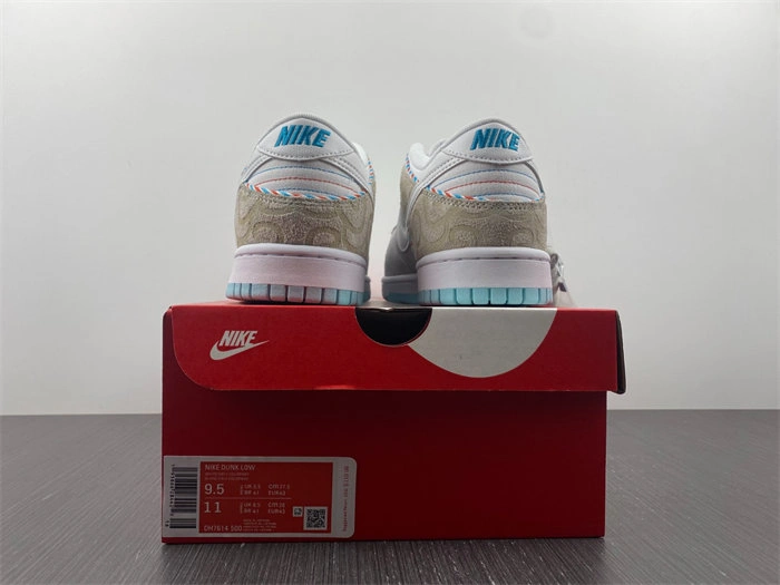 Functional Nike Dunk Low SE Barber Shop Grey DH7614- 4751