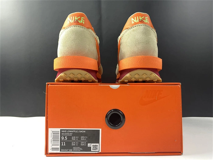 Stretchable Nike LD Waffle sacai CLOT Kiss of Death Net Orange Blaze 5232