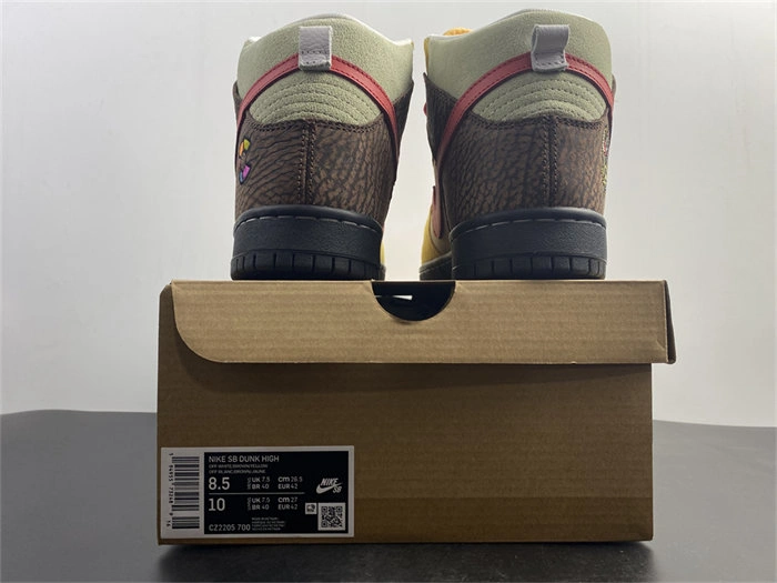 Lightweight Nike SB Dunk High Color Skates Kebab and Destroy CZ2205- 4858